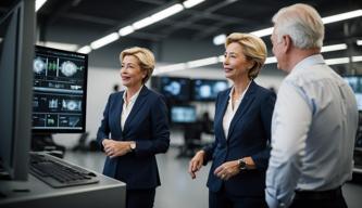 Besuch von Ursula von der Leyen in Hasso Plattners Digitalschmiede in Potsdam