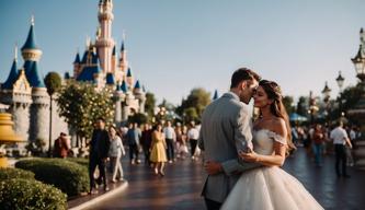 Direkt nach ihrer Hochzeit besuchen Disneyland und Co. dieses Paar im Freizeitpark