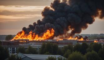 Erneuter Großbrand auf LPG-Gelaende in Groß Doebbern, Spree-Neiße