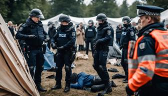 Grünheide: Polizei setzt Räumung von Kampfmitteln im Tesla-Protestcamp fort