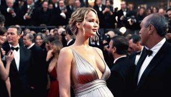 Jennifer Lawrence präsentiert ihren Babybauch in einer traumhaften Robe