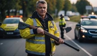 Mann mit Axt und Waffe bei Polizeikontrolle in Senftenberg erwischt